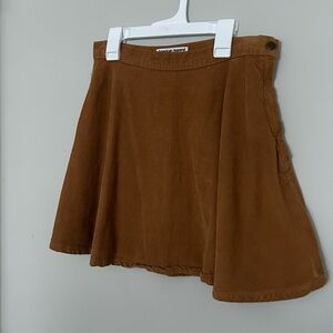 American Apparel corduroy A-line mini skirt